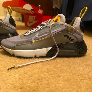 Gray and Yellow Nike Air Max 2090